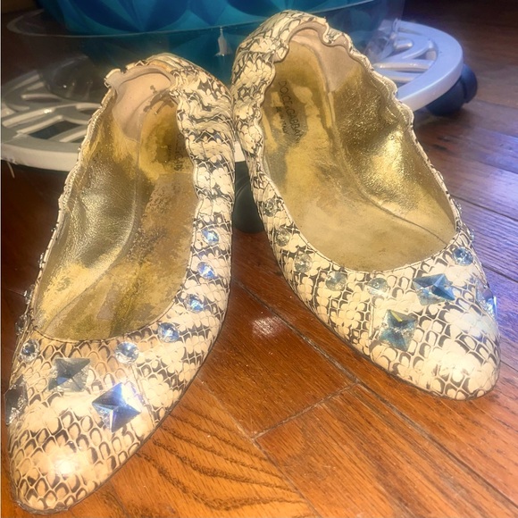 Dolce & Gabbana Shoes - Authentic Dolce & Gabbana Snake Skin Ballet Flats